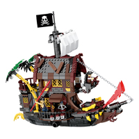 COGO 907 pièces Blocs de construction DIY Bateau Briques Jouets pour enfants Ensembles de construction