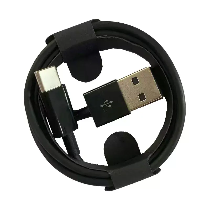 customized logo ABS TPE Black 1m usb c data cable fast charging type c kabel for samsung charger