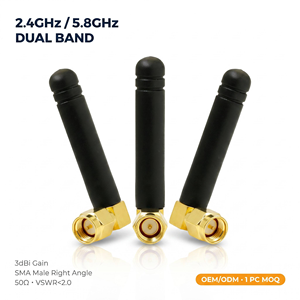 <span class=keywords><strong>Antenne</strong></span> en caoutchouc NB à coude à 90 degrés, profil bas, omnidirectionnelle verticale pour module de communication <span class=keywords><strong>sans</strong></span> <span class=keywords><strong>fil</strong></span> et capteur IoT - Product Image 5