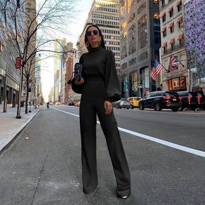 Tuta <span class=keywords><strong>Elegante</strong></span> da <span class=keywords><strong>Donna</strong></span> Bianca Casual a Maniche Lunghe per Fitness Ultimo Design alla Moda - Product Image 2