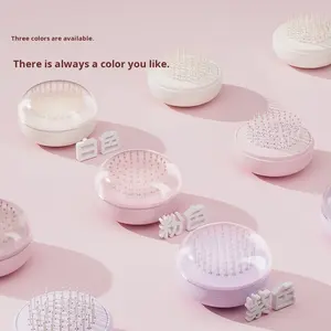 Specchio Rotondo con Pettine 2-in-1, Pad Rimuovi Peli Autopulente e Copertura Antipolvere, Pettine Tascabile Compatto per Viaggi e Igiene Personale - Product Image 4