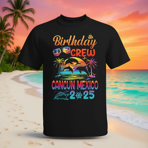 T-shirt de groupe assorti pour l'anniversaire à Cancun, Mexique 2025 - Product Image 3