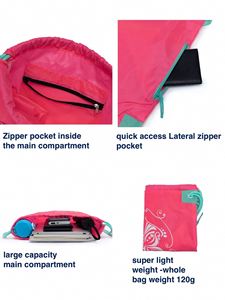 Good Quality Wholesale Custom Classic Waterproof Sports <b>Drawstring</b> <b>Backpack</b> Bag - Product Image 4