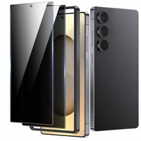 Pack pour S25 Ultra : Protection d'écran anti-espion et protection d'objectif d'appareil photo en verre trempé 9H, 0,15 mm, facile à poser