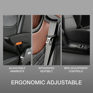 Asiento <span class=keywords><strong>de</strong></span> Lujo con Suspensión Neumática Universal para Conductor, Compatible con Freightliner, Mercedes Benz, Volvo, Kenworth, International Truck - Product Image 3