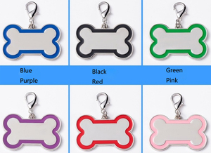 Targhette in Lega di Zinco a Forma di Osso per Cani, Etichette Identificative in Metallo, Vendita all'Ingrosso - Product Image 3