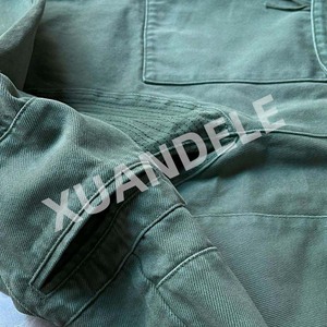 Pantaloni da uomo in Denim a gamba larga Vintage Unisex personalizzato Unisex con lavaggio a effetto largo in cotone pantaloni larghi in bianco e larghi Jeans Cargo - Product Image 3