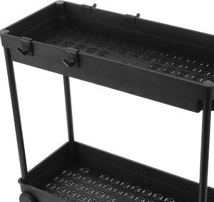 Verbopan Floor Standing <b>Kitchen</b> Display Stand Sink Spice <b>Storage</b> Organizer Racks Shelves PP Plastic Double Tier Eco-Friendly - Product Image 5