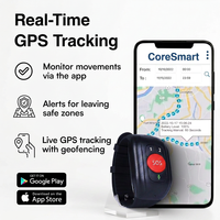 Bracelet de suivi GPS professionnel à longue autonomie avec service de surveillance, dispositif anti-perte et alerte d'urgence SOS pour personnes âgées