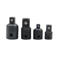 4 pièces 1/4 3/8 1/2 pouces, oxyde noir, adaptateur de douille à cliquet, manchon de convertisseur, clé à douille