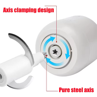 Hachoir à viande électrique sans fil rechargeable par USB, 400 ml, ail, légumes, viande, cuisine, hachoir à ail portable, mini robot culinaire