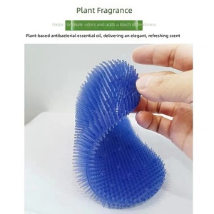 Tabletas Desodorantes Triangulares para Urinarios, Almohadillas de Gel de Sílice, Insertos Eliminadores de Olores, Hojas Aromáticas con Púas, Filtros, Aroma a Limón - Product Image 4