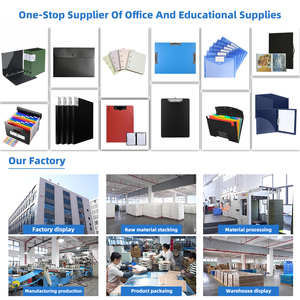 Porte-documents A4 pliable avec clip, porte-documents à 360 degrés avec fente pour stylo et bande élastique - Product Image 5