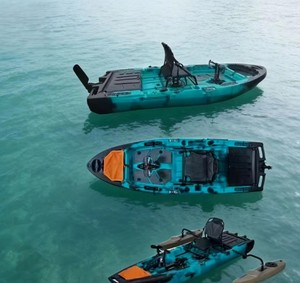 Kayak de pêche à pédales Yak Outdoors pour une personne, construction en HDPE rotomoulé, capacité de 100 kg, pour rivières - Product Image 6