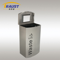 Traust 50L aéroport intérieur en acier inoxydable poubelle poubelle poubelle usine fournisseur fabricant poubelle