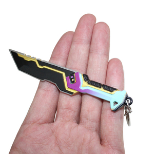 Nuevo Llavero de Metal de Aleación de Zinc con Diseño de Cuchillo Glitchpop de <span class=keywords><strong>Valorant</strong></span> de 12 cm para Cosplay - Product Image 5