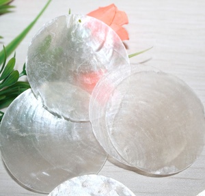 Vỏ Capiz 50Mm Hình Tròn Màu Trắng Tự Nhiên Bán Buôn Philippine Để Vẽ Chuông Gió Trang Trí Nhà Cửa Tự Làm - Product Image 6