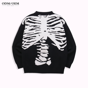 Suéter Jacquard Personalizado OEM y ODM para Hombre, Suéter de Punto de Manga Larga con Cuello Redondo, Suéter de Punto de Diseño para Hombre para Invierno - Product Image 1