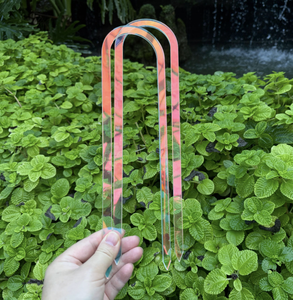 Traliccio Acrilico Piatto a Forma <span class=keywords><strong>di</strong></span> U da 12 Pollici, Colorato Arcobaleno per <span class=keywords><strong>Piante</strong></span> Rampicanti come Hoya e <span class=keywords><strong>Piante</strong></span> da Interno - Product Image 4