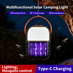 Lámpara LED Portátil Recargable para Exteriores con Luz UV, Gancho para Colgar, Impermeable, para Camping, Senderismo y <span class=keywords><strong>Antimosquitos</strong></span> - Product Image 2