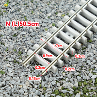 Modèle de train HO, chemin de fer HO, échelle 1:87, rails flexibles, 46 cm avec connecteurs de rails et vis