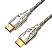 Kabel Optik Berlapis Baja 2.1 8K60Hz 48Gbps 100M Tahan Banting Anti Tekanan Anti EMI Serat Berkualitas Tinggi untuk Teknik Luar Ruangan HDTV