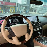 Système multimédia pour voiture avec double écran, Carplay Android pour Infiniti QX80, navigation GPS, autoradio, compteur kilométrique numérique