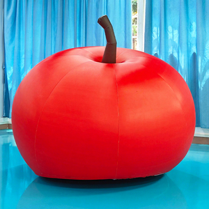 Mela Gonfiabile Gigante in Nylon da 2m per Decorazioni Natalizie e Attività Pubblicitarie all'Aperto, Pallone a Forma di Frutta - Product Image 1