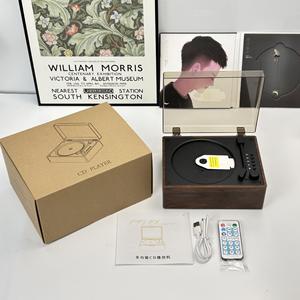 Reproductor de CD Retro, Altavoz Inalámbrico Recargable con BT5.0, Reproductor de Música Portátil para el Hogar, Disfrute Diario de la Música - Product Image 4