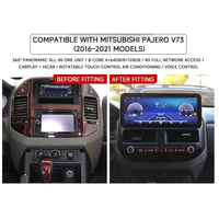 Mobil untuk Player TS18 Mitsubishi Pajero V73 2005-2011 Android 15 GPS Navigasi DSP RGB Layar 12.3" CarPlay