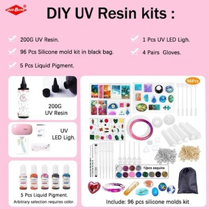 <span class=keywords><strong>2025</strong></span> nhà sản xuất bán buôn. <span class=keywords><strong>New</strong></span> resin Starter kit tự làm keo nghệ thuật thủ công UV nhựa Kit đối với trang sức làm - Product Image 2