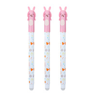 Stylo à encre au design de dessin animé, modèle neuf, fournitures scolaires pour étudiants, stylo à encre noire en carbone, matériau plastique, stylo neutre