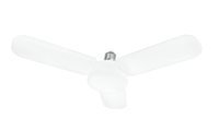 Bombilla LED E27 con Aspas de Ventilador, AC85-265V 28W, Plegable, con Control Remoto y Temporizador, Base B22/E26 para Techo