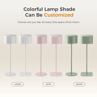 Lampe de table rechargeable sans fil à LED pour hôtel Lampe de bureau sans fil Veilleuse portable pour la maison Restaurant Salle à manger Café