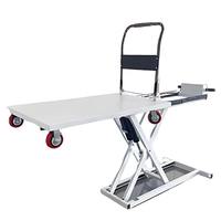 Chariot à ciseaux électrique hydraulique durable 200kg 300kg 500kg avec bras de ciseaux renforcés, table élévatrice pour la logistique