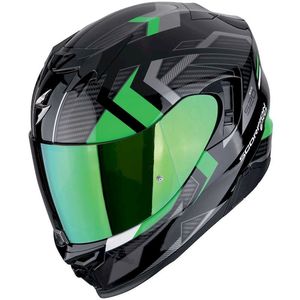 Casco Integrale Scorpion Exo 520 Evo Air Nero Verde M in Policarbonato per Moto - Product Image 1