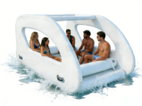 Надувная портативная лодка EASYFUN для рыбалки с устойчивым килем и прочными креплениями для весел, для развлечений