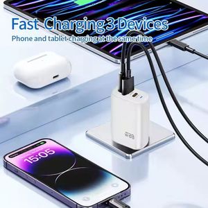 2C ชาร์จ Gan 65W + อะแดปเตอร์ชาร์จเร็วที่ชาร์จโทรศัพท์ USB C พร้อมโคมไฟแสดงผล LED - Product Image 4