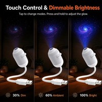 Mini projecteur galaxie USB, veilleuse HD, projecteur d'étoiles avec films interchangeables pour la chambre à coucher, décoration de la maison, cadeau pour enfants