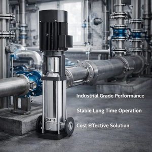Pompe centrifuge verticale multi-étages en acier inoxydable pour l'augmentation de pression d'eau industrielle, écoénergétique et commerciale - Product Image 4