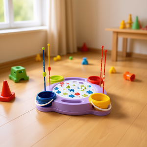 Fishing Tray Plastic 2-Color Mix For 2 To 4 Years Parent-child Music Toy Unisex - Product Image 2