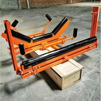 Dispositif d'alignement automatique de courroies, correcteur de déviation hydraulique à quatre liaisons pour convoyeur à courroie bidirectionnel, usage minier, vente en gros