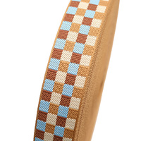Sangle tissée en polyester jacquard à motif losanges personnalisée Liwei Fashion pour chaussures, chapeaux, sacs et accessoires décoratifs pour la maison