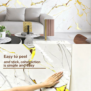 Autoadesiva lamina d'oro a caldo rotolo adesivi per piastrelle impermeabili a prova di umidità per bagno soggiorno decorazione della parete - Product Image 2
