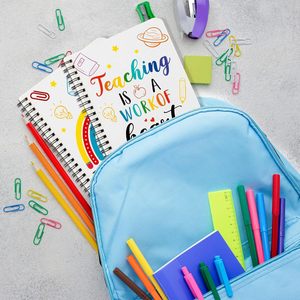 Paquete de 2 Cuadernos Espiral A5 con Diseño de Dibujos Animados, 50 Hojas Rayadas, Bloc de <span class=keywords><strong>Notas</strong></span> Personalizado, Diario, <span class=keywords><strong>Cuaderno</strong></span> para Material Escolar - Product Image 6
