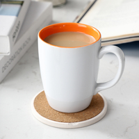 Tasse à café, en céramique, blanche et claire, pour le thé, la maison ou l'hôtel, livraison gratuite
