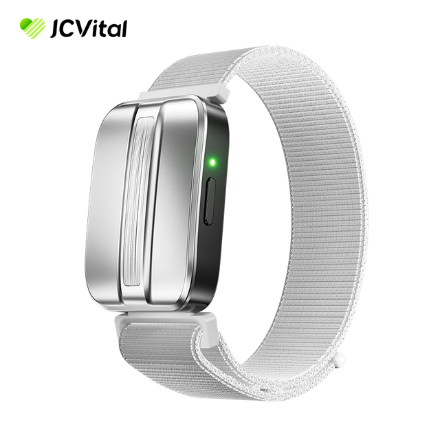 JCVital V6 Silver 4G Lte Gps Smart Watch Bracelet Smart Band Smart Bracelet Medical Health Checker Vital Signs for Telehealth