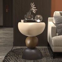 Table basse moderne de style scandinave crème verre marbre matériel panneau de bois Table d'appoint salon ornement coin canapé décor