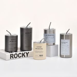 Mug de voyage isotherme en acier inoxydable de luxe Atlas avec logo personnalisable - Product Image 2