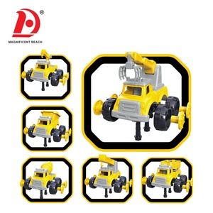 HUADA Stem – pelle à assembler en plastique, grue d'ingénierie, véhicule, voiture, ensemble de jouets, démontage pour bébé, jouets de Construction, <span class=keywords><strong>camion</strong></span> pour enfants - Product Image 4